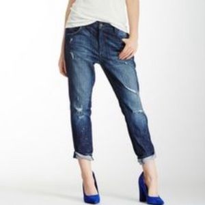 Dark Wash Distressed Ann Taylor LOFT Size 8 Jeans